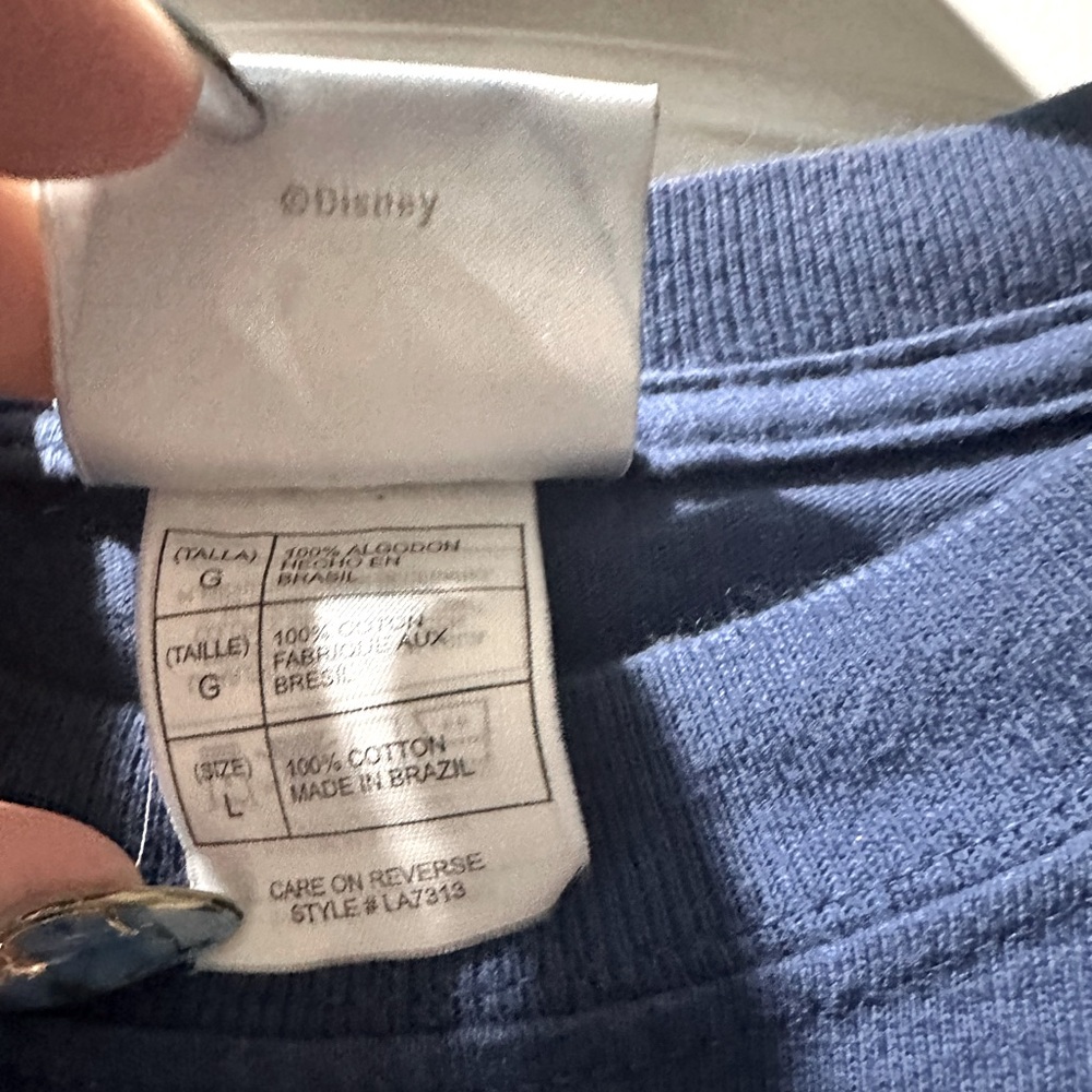 90s Disney Blue Mickey Mouse Short Sleeve Tee - Picture 5 of 7
